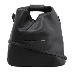 メゾンマルジェラ Maison Margiela MM6 2WAYバッグ ショルダーバッグ ハンドバッグ レザー ブラック SB6WD0026 中古 新入荷 OB2817