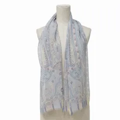 ETRO エトロ スカーフ ペイズリー ロングスカーフ ストール ショール シルクシフォン イタリア製 ブランド古着【中古】20260330/RA8589