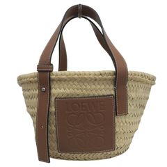 ばる様】LOEWE ストローバッグ 円筒形 ベージュ - メルカリ