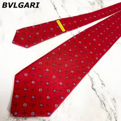 ブルガリ BVLGARI ネクタイ シルク100% 総柄 ヴィンテージ vintage イタリア製