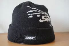 X-LARGE　メンズ・ボーイズ　黒色　ニット帽　サイズ５６cm〜５９cm　キャップ　帽子　[[3.3.]]