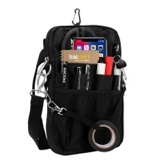 [CARRY ALL BEFORE ONE] 多機能 ウエストポーチ ナースポーチ ウエストバッグ 仕事用 12ポケット 3way マチ付き 文具 工具 小物入れ 作業用 看護 介護 保育 腰袋 ベルト付き 撥水 防傷加工