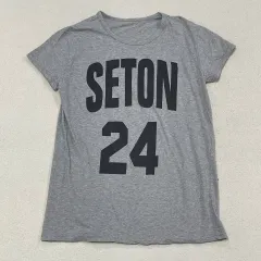 (実寸確認) BIG レタリング グレー 半袖Tシャツ 0327