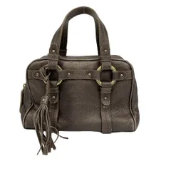 BALLY(バリー) ハンドバッグ - ダークブラウン タッセル レザー