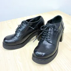 【ジルサンダーネイビー JIL SANDER NAVY】レースアップパンプス 36 1/2 ブラック