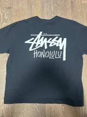 XL STUSSY ステューシー ホノルル Tシャツ ブラック
