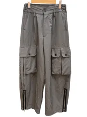 Casper John (キャスパージョン) Parachute slacks スラックス  テーパードワイド カーゴパンツ レーヨン混 CJAZU0821002 Mサイズ グレー メンズ/025のサムネイル
