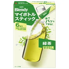 AGF ブレンディ マイボトルスティック 緑茶 (2.5g×6本)×24箱入| 送料無料 Blendy 嗜好品 インスタント ストック ドリンク 飲料 お茶 紅茶 ティー ケース買い まとめ買い 業者 仕入れ 大量 備蓄 即席 簡単 コーヒー 珈琲のサムネイル