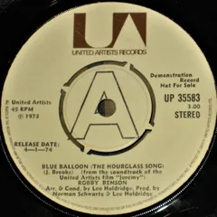 7” Robby Benson / Glynnis OConnor Blue Balloon (The Hourglass Song) UP35583PROMO United Artists Recor /00080