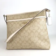 COACH コーチ シグネチャー ショルダーバッグ PVC レザー 20-130(6)