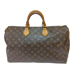 LOUIS VUITTON ルイヴィトン モノグラム スピーディ40 ボストンバッグ M41522 ブラウン ファスナー引手切れ有