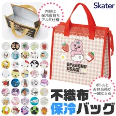 SKATER スケーター 保冷 バッグ 不織布 バック エコ ランチ 大容量 お弁当 レディース 小学生 中学生 高校生 男の子 女の子 ファスナー 保温 送料無料