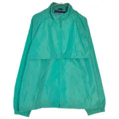 90年代 LANDS' END ランズエンド ナイロンジャケット グリーン(メンズ L)中古 古着 X6706のサムネイル