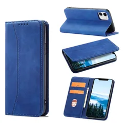 11 11 11 iphone 防塵 あいほん11携帯ケース 全面保護 手帳型ケース 手帳型ケース【6.1インチ対応】ブルー アイフォン11 耐衝撃 内蔵マグネット 11ケース手帳型 肌感レザーアイフォン 肌触り良い 手帳型 iphoneケース ケース シンプ