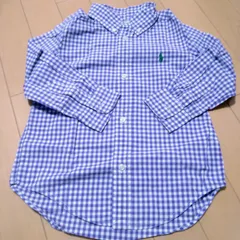 ラルフローレン　ギンガムチェックシャツ　長袖シャツ　100