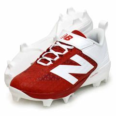 New Balance 野球用ポイントスパイク レッド ホワイト26.5cm - メルカリ