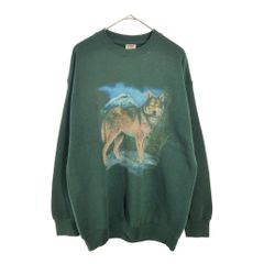 Artisan XL オオカミ柄 トレーナーus製90s - メルカリ