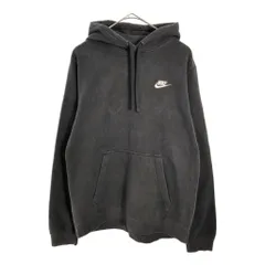 NIKE ナイキ ワンポイントロゴ スウェットパーカー スポーツ ブラック(メンズ M)中古 古着 X6719