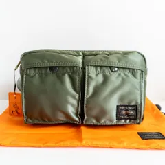 【未使用品】PORTER 【WAIST BAG タンカー ナイロン ウエストバッグ】ポーター セージグリーン ボディバッグ  26030912