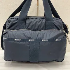 1238　LeSportsac　レスポートサック　 トートバッグ　2way　ショルダーバッグ　 エッセンシャル　METRO CONVERTIBLE　 メトロ　コンバーチブル　ネイビー系　 紺　ナイロン　軽量　レディース