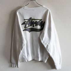 80s Old Stussy スウェット ホワイト バックプリントラスタ - メルカリ