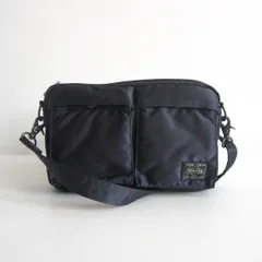 【美品】PORTER 【SHOULDER BAG タンカー ナイロン ショルダーバッグ】ポーター アイアンブルー ボディバッグ 26030708