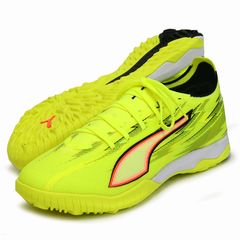 PUMA スニーカー 蛍光黄色 24センチ フットサル - メルカリ