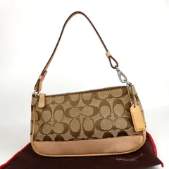 COACH コーチ シグネチャー アクセサリーポーチ キャンバス レザー 20-131(6)