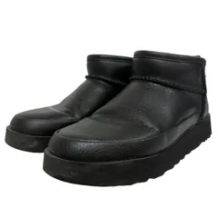 UGG アグ オーストラリア 1121618 CLASSIC SUGAR ULTRA MINI ショートブーツ 24cm レディース 【中古】 42603K97のサムネイル