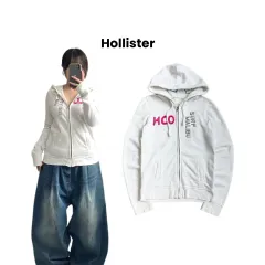 ホリスター Y2K タイト サーフ マリブ フードジップアップ