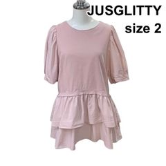 JUSGLITTY - 人気完売品 JUSGLITTY サイドパールタックチュニック 半袖 サイズ2 M JUSGLITTY サイドパールタックチュニック 半袖 サイズ2 M - メルカリ