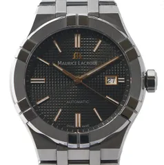 箱・ギャラ付！新品同様！MAURICE LACROIX モーリスラクロア AIKON AUTOMATIC AI6008-SS002-331-1 自動巻き メンズ