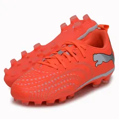 サイズ24.5cm、プーマ PUMA  フューチャー 9 プレイ HG/AG + MID JR  ジュニア サッカースパイク FUTURE  26SS (108932-01)