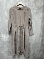 URBAN RESEARCH ROSSO アーバンリサーチロッソ ウエストリボン 長袖 シャツ ワンピース sizeF/グレージュ ■◇ レディース