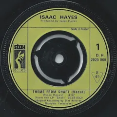 7” Isaac Hayes Theme From Shaft 2025069 Stax /00080
