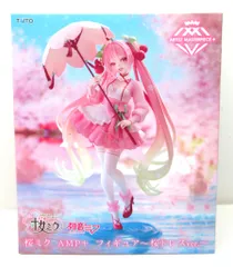 タイトー AMP+ フィギュア 初音ミク 桜ミク 桜ドレスVer.