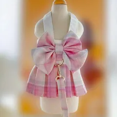 犬服 春 犬 冬服 ハーネス 小型犬 可愛い ワンピース ドッグウェア 大人気 ペットグッズ 犬猫用品 引っぱり防止ハー