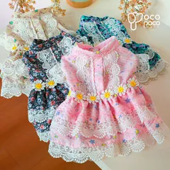 犬服ドッグウェア 犬の服 ペット服可愛い かわいい フリル ワンピース 散歩 おしゃれ【2023年春新作 】