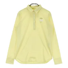 サイズ：M CALLAWAY キャロウェイ  長袖ポロシャツ  イエロー系 [240101644374] ゴルフウェア レディース ストスト