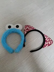 クッキーモンスター/レオパード 猫 カチューシャ セット