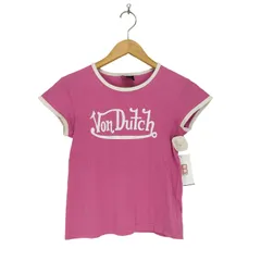 ボンダッチ Von Dutch ロゴプリントS/S チビTシャツ Y2K レディース  表記無のサムネイル