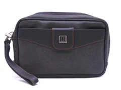 dunhill ダンヒル セカンド バッグ クラッチ バッグ ダークグレー ■■ メンズ
