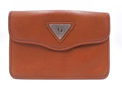 renoma レノマ レザー クラッチ バッグ 茶 ■■ メンズ