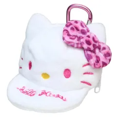 ハローキティ ミニポーチ 帽子型ポーチ ヒョウ柄 ピンク サンリオ 小物入れ キャラクター グッズ 