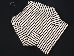 Rope Picnic ロペピクニック 長袖 ボーダー カットソー size38/アイボリーｘ紺 ■◇ レディース