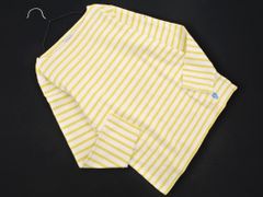 ORCIVAL オーシバル 長袖 ボーダー カットソー 白x黄 ■◇ レディース