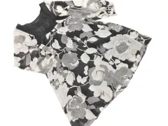 Abahouse Devinette アバハウス ドゥヴィネット 花柄 チュニック ワンピース 黒ｘグレーｘ白 ■◇ レディースのサムネイル