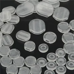 イヤリング シリコン カバー 5種50個 セット 蝶バネ クリップ式 ネジ式 樹脂 アクセサリー パーツ