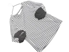 tocco closet トッコクローゼット ギンガムチェック リボン シャツ sizeM～L/黒ｘ白 ■◇ レディース
