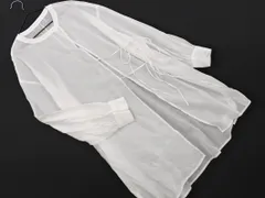 LOWRYS FARM ローリーズファーム シアー バンドカラー シャツ sizeF/白 ■◇ レディース